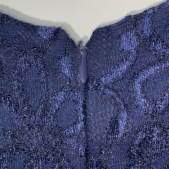 R & M Richard’s  Wo Size 12 FORMAL EVENING DRESS MOTHER OF BRIDE DRESS NAVY EUC - Picture 11 of 16